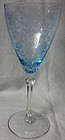 Versailles Azure Blue Goblet Fostoria Glass Company