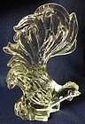 Fighting Roosters Crystal 7.5 x 5.5" Heisey Glass Company