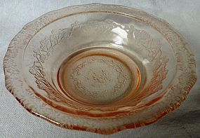 Normandie Pink Small Berry Bowl Federal Glass Company