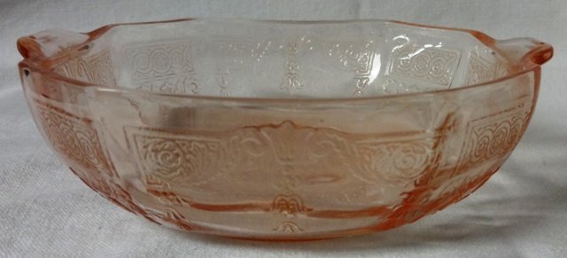 Princess Pink Cereal Bowl Hocking Glass Company