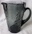 Crinkle Martini Pitcher Smoke Morgantown Glass Company