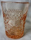 Floral and Diamond Band Pink Water Tumbler