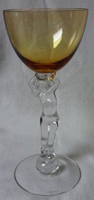 Statuesque Cocktail Amber 6.5&quot; Cambridge Glass Company