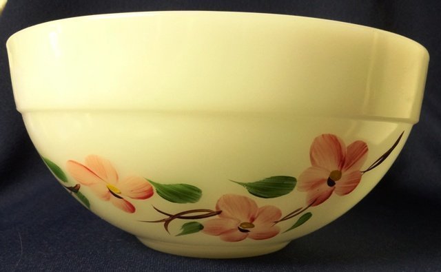 Peach Blossom Mixing Bowl 7.5&quot; Colonial Kitchen Fire King