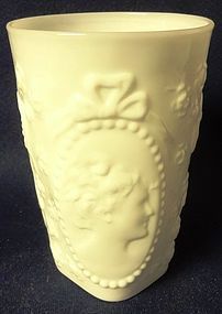 Jenny Lind Milkglass Blown Tumbler Fostoria Glass Company