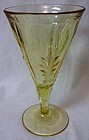 Baroque Gold Tint Goblet 6.75" 9 oz Fostoria Glass Company