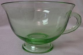 Pioneer Green Cup Fostoria Glass Company
