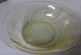 Lorain Yellow Cereal Bowl 6" Indiana Glass Company