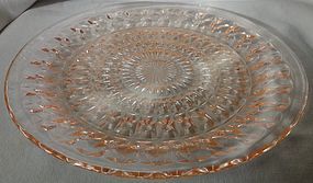 Holiday Pink Dinner Plate 9" Jeannette Glass Company