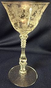 Rose Point Crystal Cocktail 6" 3 oz 3121 Cambridge Glass Company