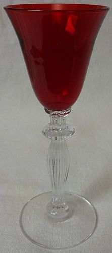 Monroe Spanish Red Cordial 4.75" Morgantown Glass Company