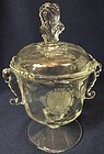 Waverly Crystal Candy and Lid 5" BPOE 1898-1948 Heisey Glass Company