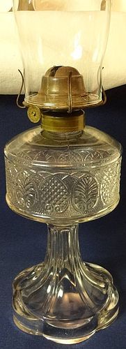 Palmette Crystal Oil Lamp 9.25" Bryce Walker & Company