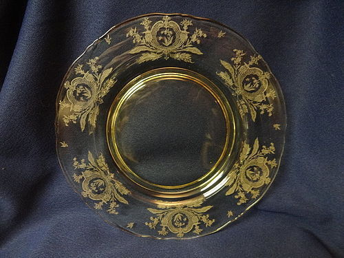 LaFleure Mandarin Dinner Plate 9.5" Tiffin Glass Company
