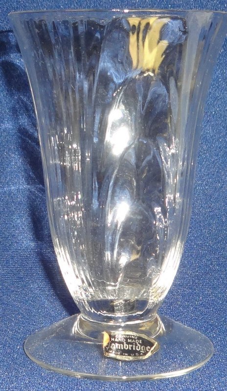 Caprice Crystal Stemmed Tumbler 6.25&quot; 12 oz Cambridge Glass Company