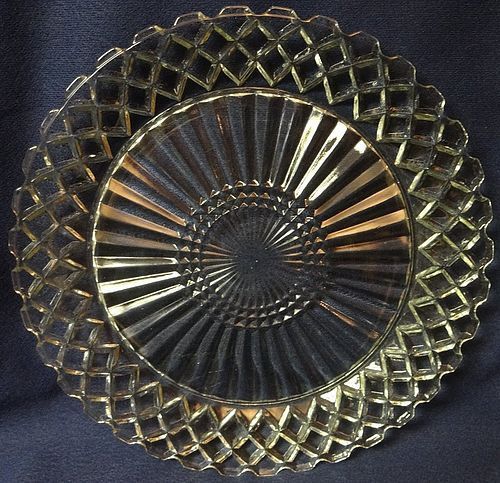 Waterford Crystal Dinner Plate 9.5" Hocking Glass Company