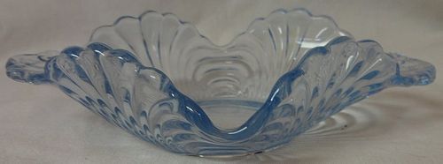 Caprice Moonlight Blue Bonbon 4.5" 2 Handled Oval #148 Cambridge Glass