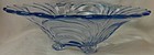 Caprice Moonlight Blue Bowl 4 Footed Belled 12.5" #62 Cambridge Glass