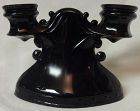 Mount Pleasant Black 2 Lite Candlestick L E Smith Glass Company