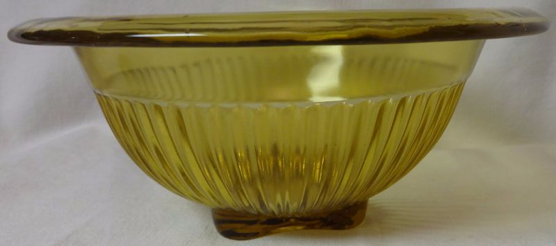 Mixing Bowl Amber 6.75&quot; Federal Glass Company