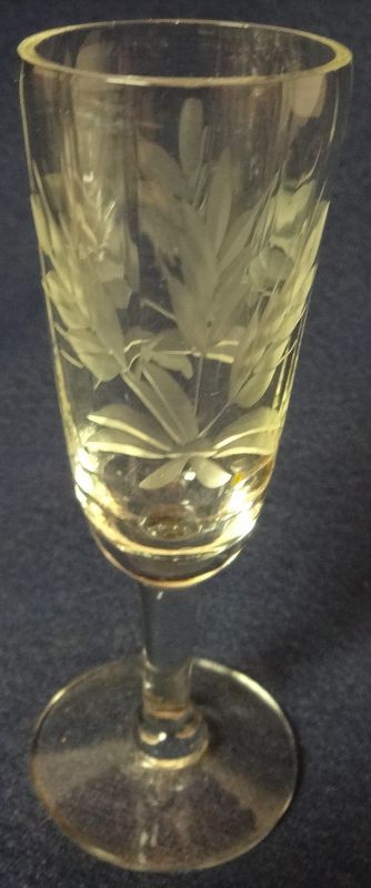 Line 7801 Cordial Crystal Wheat Cut 3 7/8" Cambridge Glass Company