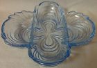 Caprice Moonlight Blue Celery/Relish 3 Part 8.5" #124 Cambridge Glass