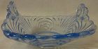 Caprice Moonlight Blue Basket 4" 2 Handled #146 Cambridge Glass