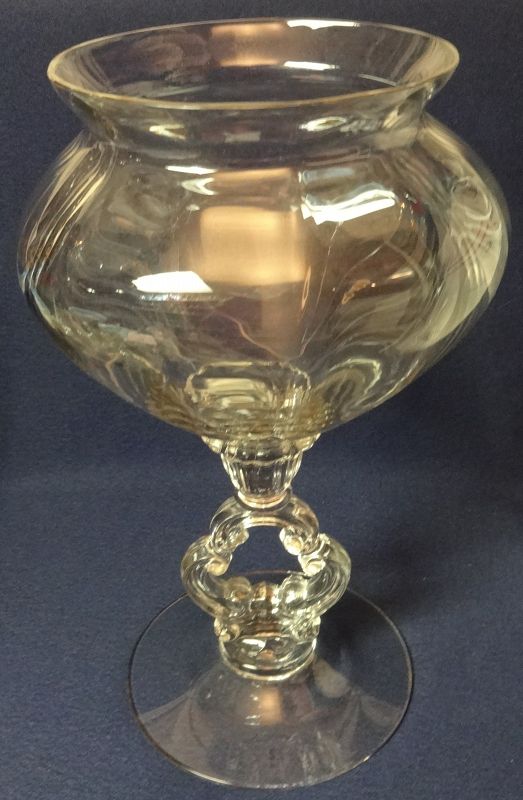 Keyhole Vase Crystal 10.5&quot; 1305-10 Cambridge Glass Company