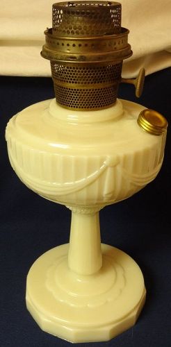 Tall Lincoln Drape Scalloped Foot Alacite Aladdin Mantle Lamp Company