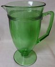 Priscilla Green Tumbler Handled Footed 6 1/8" Fostoria Glass Company