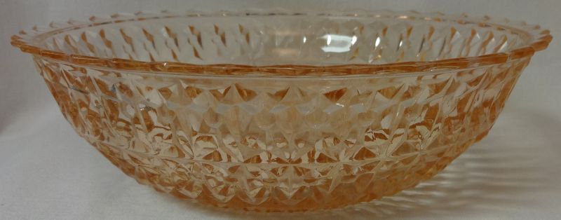 Holiday Pink Bowl 8.5&quot; Jeannette Glass Company