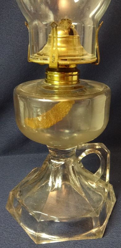 Oil Lamp Crystal with Fingerhold 8&quot;