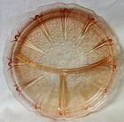 Cherry Blossom Pink Grill Plate 9" Jeannette Glass Company