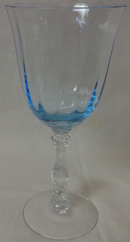 Blank 6016 Wilma Azure Claret 4.5 oz 6.5&quot; Fostoria Glass Company