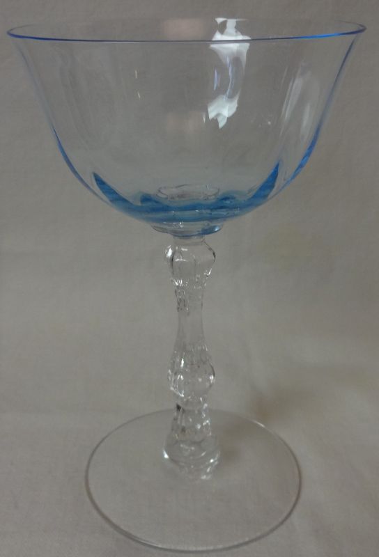 Blank 6016 Wilma Azure Cocktail 3.5 oz 5.5&quot; Fostoria Glass Company