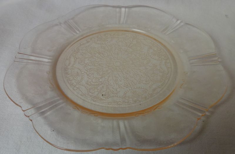 American Sweetheart Pink Salad Plate 8&quot; Mac Beth Evans Glass Company