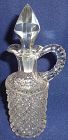 Hobnail Crystal Cruet & Stopper 7.5"