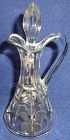 Cruet Crystal with Silver Overlay 6.5"