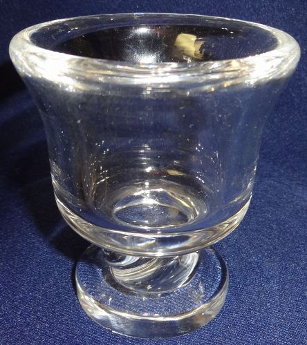 Cigarette Holder Crystal 3" Steuben Glass