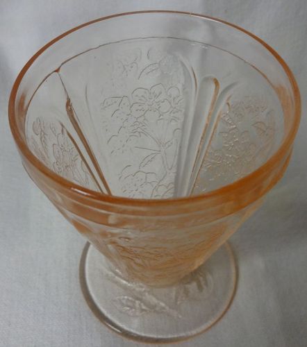 Cherry Blossom Pink Juice Tumbler 3.75" AOP 4 oz Round Foot Jeannette