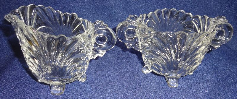 Caprice Crystal Creamer &amp; Sugar #38 Cambridge Glass Company