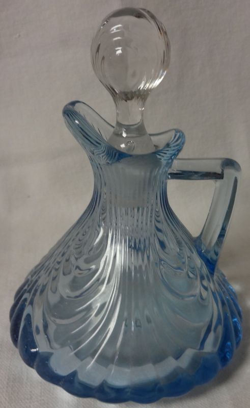 Caprice Moonlight Blue Oil &amp; Stopper 3 oz #117 Cambridge Glass Company