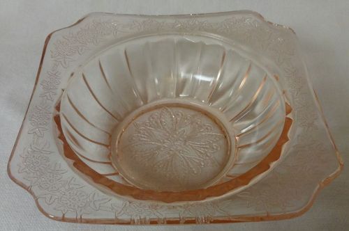Adam Pink Dessert Bowl 4.75" Jeannette Glass Company