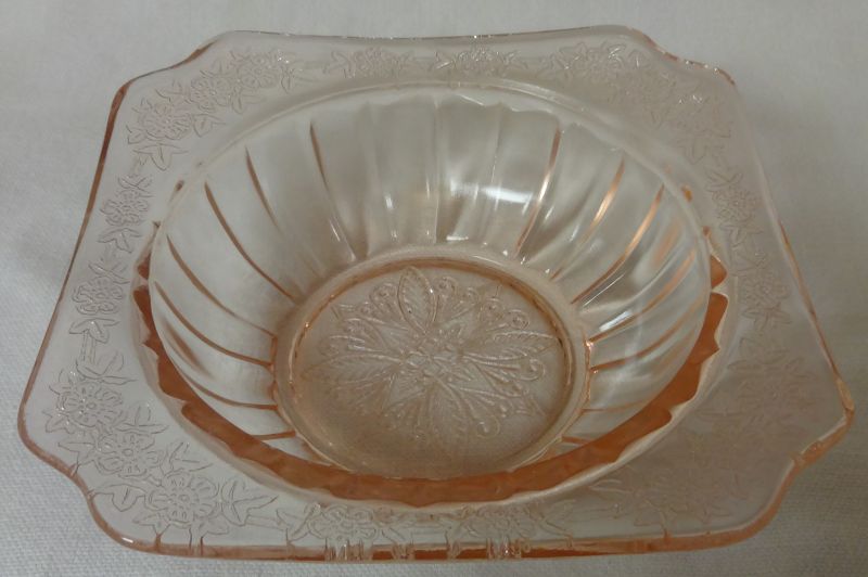 Adam Pink Dessert Bowl 4.75&quot; Jeannette Glass Company