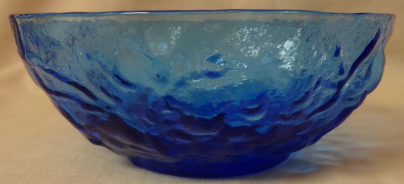 Driftwood Delphine Blue Bowl 5&quot; Seneca Glass Company
