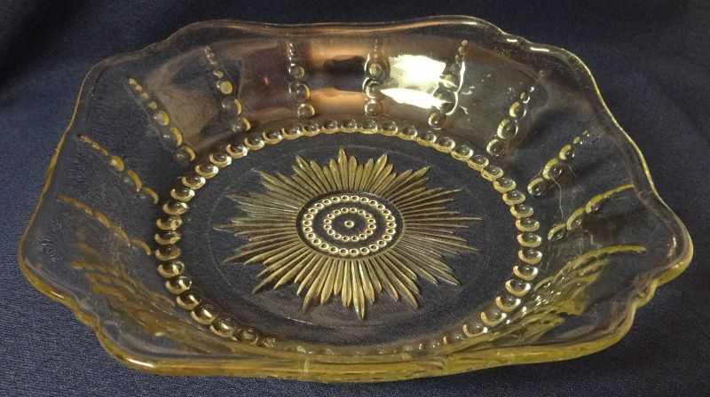 Colombia Crystal Low Soup Bowl 8&quot; Federal Glass Company