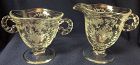 Mayflower Crystal Creamer & Sugar Fostoria Glass Company