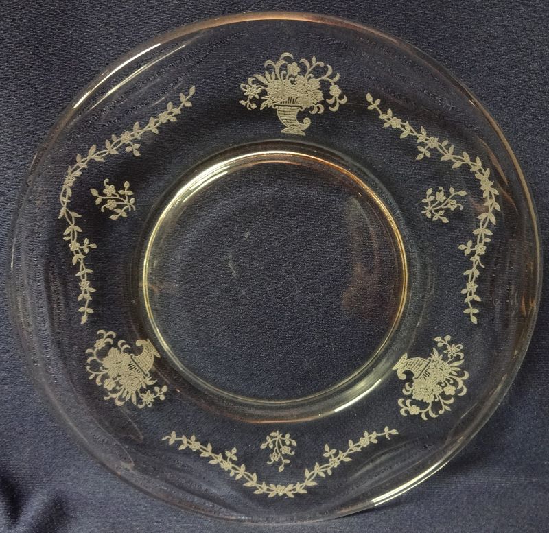 Mayflower Crystal Plate 7.5&quot; Fostoria Glass Company