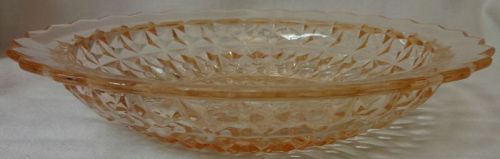 Holiday Pink Soup Bowl 7.75" Jeannette Glass Company