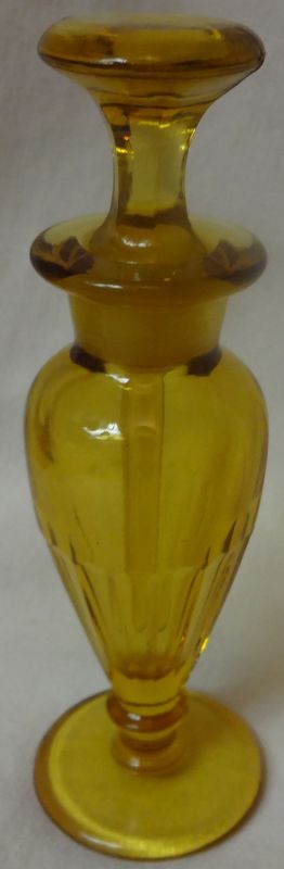 Perfume 5.75&quot; Amber Paden City Glass Company